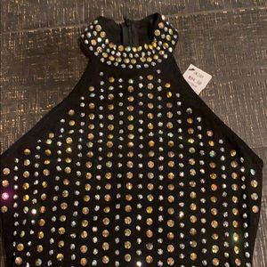 Akira rhinestone mini dress